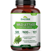 Zazzee extra strength wild lettuce bottle front for calm use