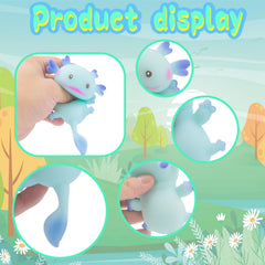 Zcahoo Axolotl Toy squeeze fidget helps calm nerves during study.