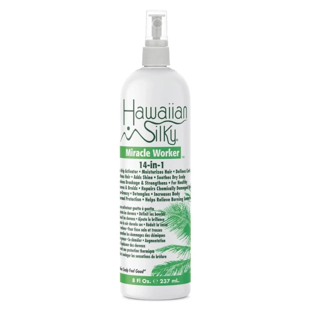 ZCIZIU Hawaiian Silky Miracle Worker 14-in-1 bottle front view highlights multi-use formula.