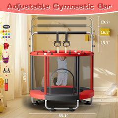 ZCMHAXJ adjustable gymnastic bar with 3 levels for growing kids