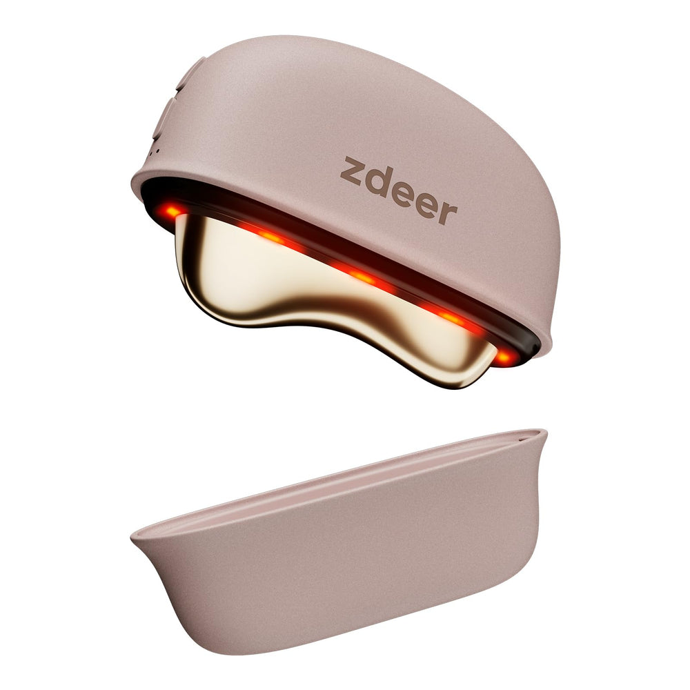 ZDEER LED red light massager front view for at-home facial care