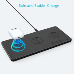 ZealSound multi-device charger keeps desk tidy and organized during charging.