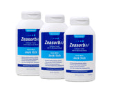 Zeasorb bottle 2.5 oz for daily moisture control after washing.
