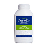 Zeasorb bottle pour for quick shake-on use to keep feet drier.
