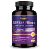 ZEBORA Berberine HCL capsules bottle front for daily wellness