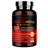 ZEBORA CoQ10 400mg bottle front view highlighting energy and antioxidant formula