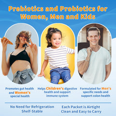 ZEBORA Probiotics kids packets for easy daily gut support