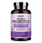 ZEBORA Probiotics for Women bottle front view supporting digestive balance