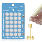 ZECHKAVAA taper candle dots secure placement with minimal residue