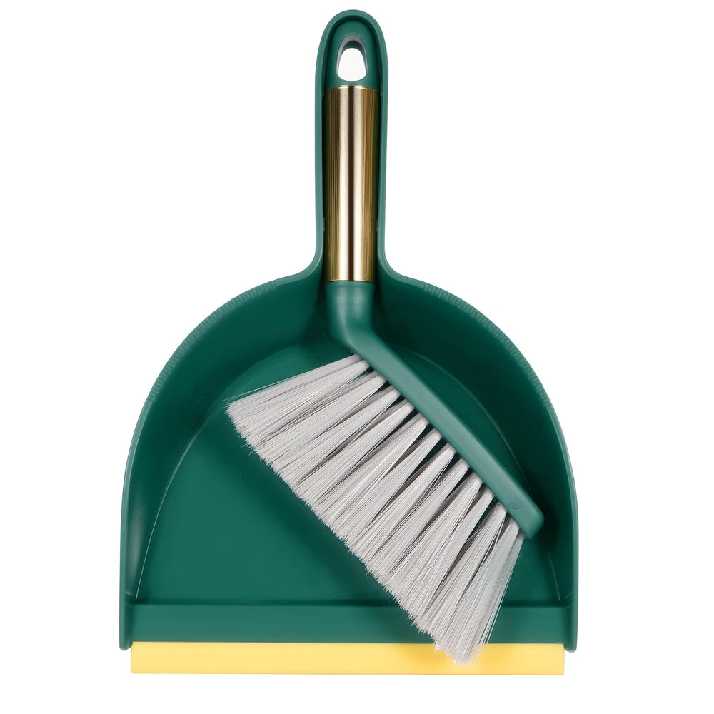 Zehrai small broom and dustpan set with ergonomic handle for comfortable cleaning.
