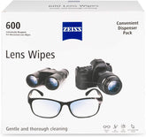 ZEISS pre-moistened lens wipes canister front view for gentle on-the-go cleaning