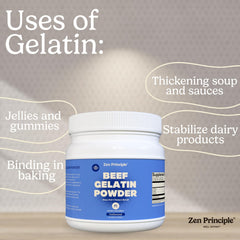 Zen Principle gelatin thickening sauce or stew
