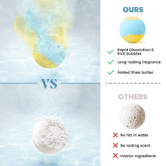 ZenBombs bath bombs with natural oils and shea butter for moisturized skin
