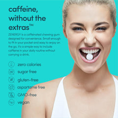 Pocket-sized ZENERGY pack ready for quick caffeine lift.