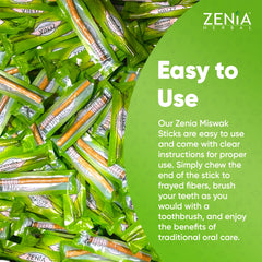 Zenia Miswak vacuum-sealed pack preserves natural flavor and freshness.