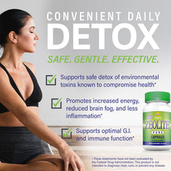 Label highlights 94% clinoptilolite and USA third-party testing for purity.