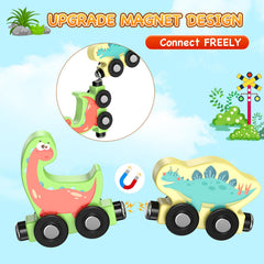 Zeoddler dinosaur train car-2 fosters fine motor skills through simple linking and pulling