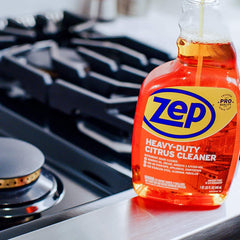 Zep Heavy-Duty Citrus Degreaser safe for appliances and stainless surfaces.