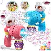 Zerhunt Easter bubble guns with bunny design for festive outdoor fun