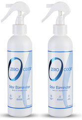 Zero Odor bottle pour demonstrates easy spray action for quick odor neutralization