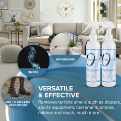 Zero Odor living-room usage shown for versatile room deodorizing