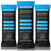 Zerospike No Sugar Electrolytes packet closeup highlighting sugar-free hydration for keto