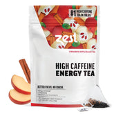 ZEST Cinnamon Apple Spice energy tea bags ready for focused mornings