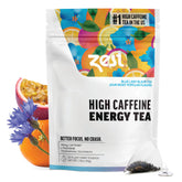 ZEST Blue Lady tea bags pack for a steady energy boost.