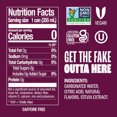 Zevia Black Cherry six-pack highlights naturally sweetened, zero-calorie refreshment.