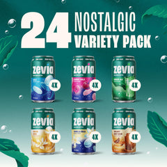 Zevia Cola can close-up highlighting zero calories and classic taste