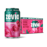 Zevia Cran-Raspberry soda can front showing zero sugar and plant-based sweetness
