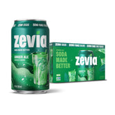 Zevia Ginger Ale can front view offering zero-calorie refreshment.
