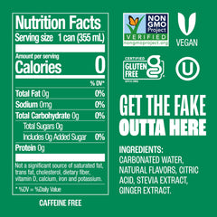 Zevia Ginger Ale can pours into a glass for a crisp, sugar-free sip.
