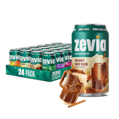Zevia Rainbow Variety Orange Can – zero sugar, naturally sweetened, refreshing everyday option.