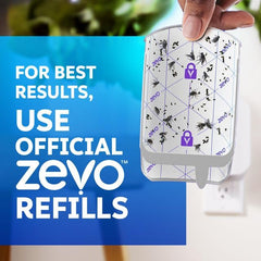 Zevo 2 adhesive backing catches insects without touching hands.