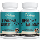Zeylamum 2400mg liposomal glutathione softgels bottle showing high absorption formulation