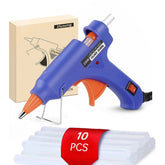 ZFYOUNG mini blue glue gun front view for quick repairs