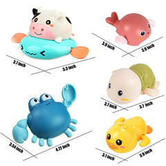 ZHFUYS bath toy turtle gliding across water for little swimmers.