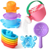 ZHIHUAN baby bath toys boats enhance color recognition during bath time.