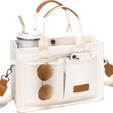 ZHMO canvas tote bag featuring laptop compartment for professionals on the go