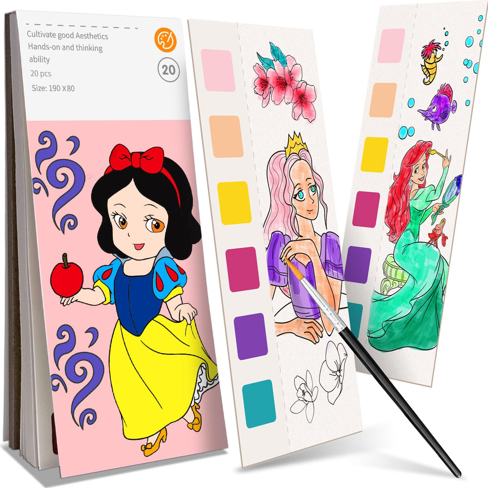 ZHOC Paint with Water book cover showing kid friendly design for mess free coloring