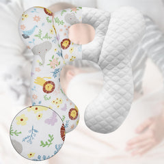 ZHOMA travel pillow in a stroller offering neck support for naps
