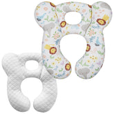 ZHOMA baby travel pillow Lion White with a soft U-shape for travel comfort