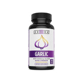 ZHOU Garlic with Allicin bottle label shows odorless daily immune support.