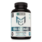 ZHOU Magnesium Glycinate bottle front for restful sleep support