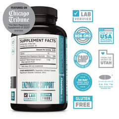 ZHOU Magnesium Glycinate capsules close-up for muscle energy
