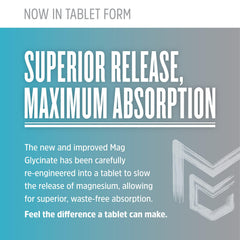 ZHOU Magnesium Glycinate bottle highlighting time-release absorption