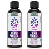 ZHOU Organic Black Seed Oil bottle with pour spout for easy daily use.