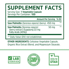 Zhou Saw Palmetto capsule closeup highlighting strength.
