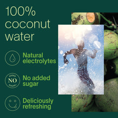 ZICO 4-pack coconut water on display, ideal for on-the-go hydration